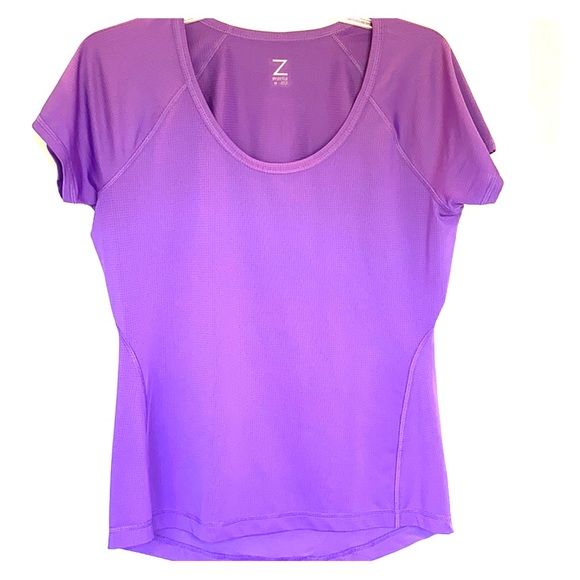 ❤️Z BY ZELLA 🟣 CREW NECK SHORT SLEEVE SHIRT SZ M - Picture 1 of 7